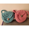 Sac au crochet en forme de coquillage pour enfant - Bleu ou Rose