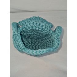 Sac au crochet en forme de coquillage pour enfant - Bleu ou Rose