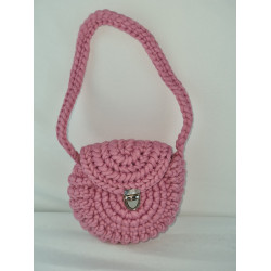 Sac au crochet en forme de coquillage pour enfant - Bleu ou Rose