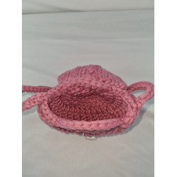 Sac au crochet en forme de coquillage pour enfant - Bleu ou Rose