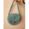 Sac au crochet en forme de coquillage pour enfant - Bleu ou Rose
