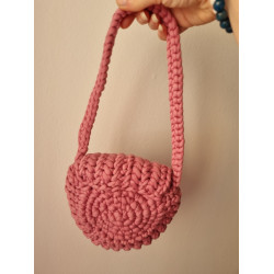 Sac au crochet en forme de coquillage pour enfant - Bleu ou Rose