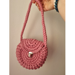 Sac au crochet en forme de coquillage pour enfant - Bleu ou Rose