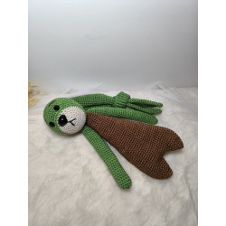 Doudou Puduk Les Sisters crochet 25cm coton fait main