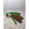 Doudou Puduk Les Sisters crochet 25cm coton fait main