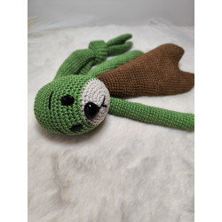 Doudou Puduk Les Sisters crochet 25cm coton fait main