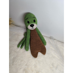 Doudou Puduk Les Sisters crochet 25cm coton fait main