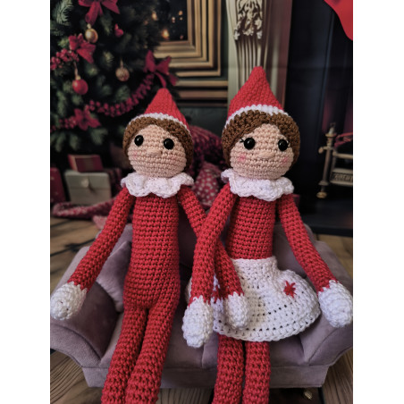 Patron pdf lutin farceur ou lutine crochet francais et anglais