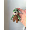 Porte cle puduk crochet fait main coton