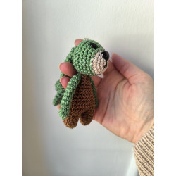 Porte cle puduk crochet fait main coton