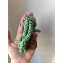 Porte cle puduk crochet fait main coton