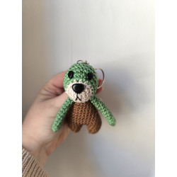 Porte cle puduk crochet fait main coton