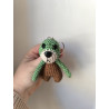 Porte cle puduk crochet fait main coton