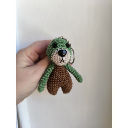 Porte cle puduk crochet fait main coton
