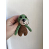 Porte cle puduk crochet fait main coton
