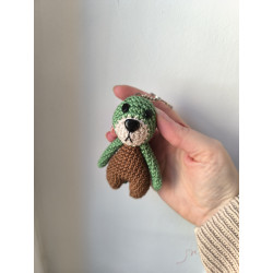 Porte cle puduk crochet fait main coton