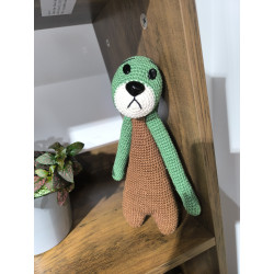 Doudou Puduk Les Sisters crochet 25cm coton fait main