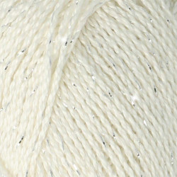 Pelote scheepjes catona shine 50g coton couleur blanc argenté 105