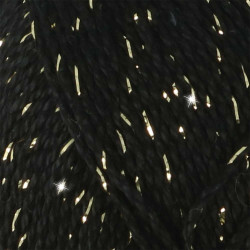 Pelote scheepjes catona shine 50g coton couleur noir doré 110