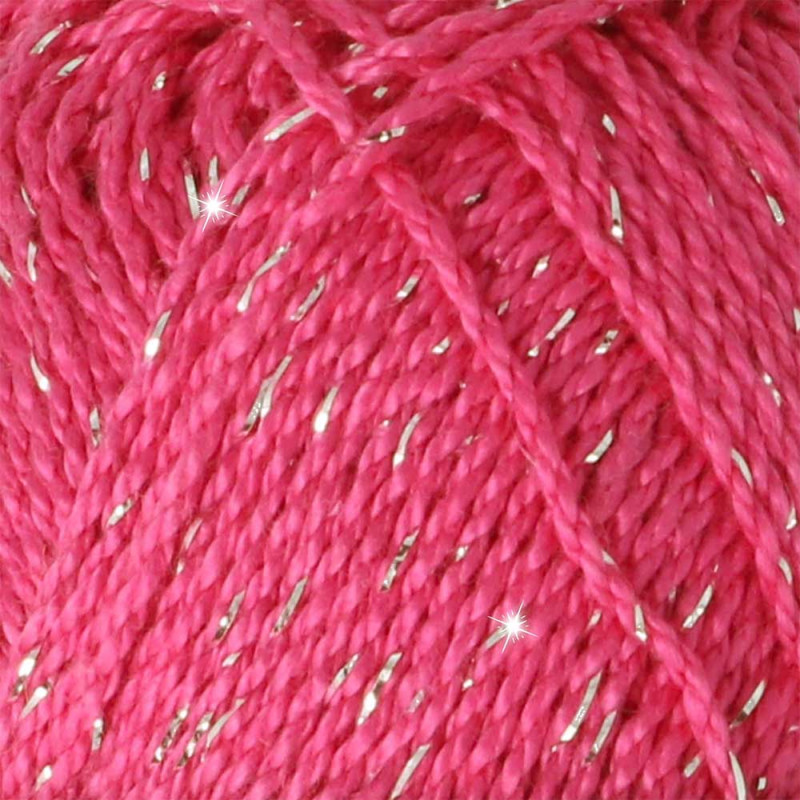 Pelote scheepjes catona shine 50g coton couleur rose argenté 114