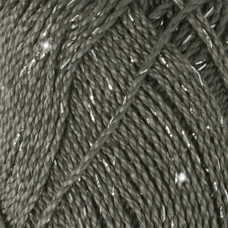 Pelote scheepjes catona shine 50g coton couleur gris argenté 242