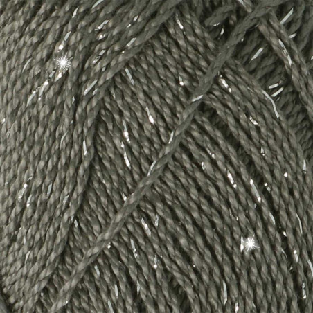 Pelote scheepjes catona shine 50g coton couleur gris argenté 242