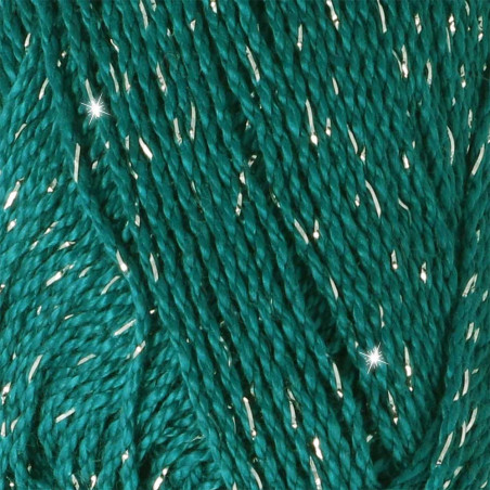 Pelote scheepjes catona shine 50g coton couleur bleu argenté 401