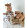 Tenue automnale fleurie pour poupée Gordi 34 cm – pièce unique