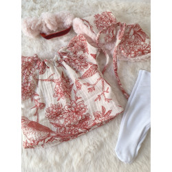 Tenue “Élégance rouge” pour poupée Gordi 34 cm – pièce unique