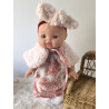 Tenue “Élégance rouge” pour poupée Gordi 34 cm – pièce unique