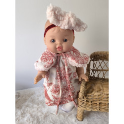 Tenue “Élégance rouge” pour poupée Gordi 34 cm – pièce unique