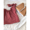Tenue “Bordeaux étoilé” pour poupée Gordi 34 cm – pièce unique