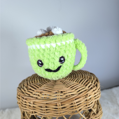 Tasse verte de chocolat...