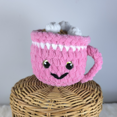 Tasse rose de chocolat...