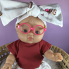 Lunettes de “vue” pour poupées – rose et jaune