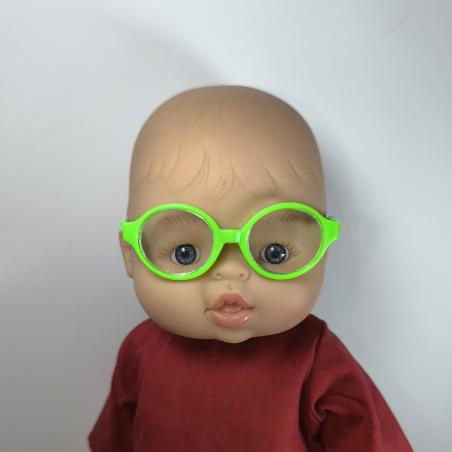 Lunettes verte pour poupée – accessoire poupée 30–43 cm