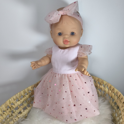 Robe poupee 32-36cm tulle...