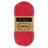 Pelote scheepjes catona 50g coton mercerise couleur rouge 516