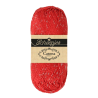 Pelote scheepjes catona shine 50g coton couleur rouge argenté 115