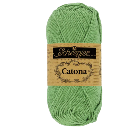 Pelote Catona Scheepjes 50g coton mercerisé – Couleur sauge verte 212