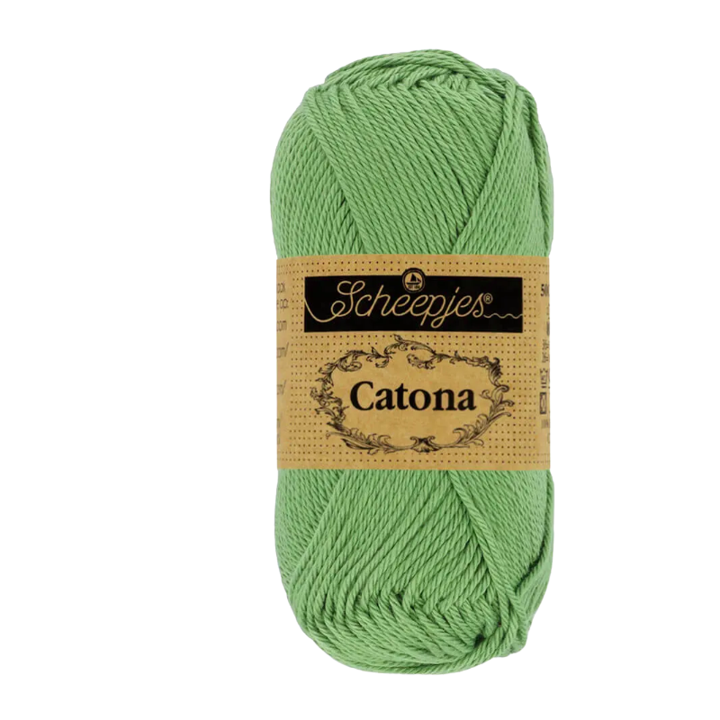 Pelote Catona Scheepjes 50g coton mercerisé – Couleur sauge verte 212