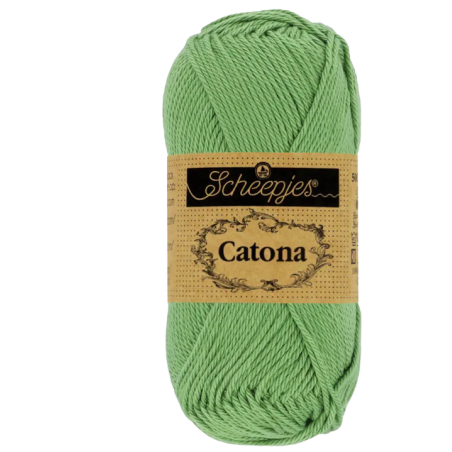 Pelote Catona Scheepjes 50g coton mercerisé – Couleur sauge verte 212
