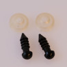 Yeux de sécurité noirs 5mm pour amigurumi et poupées – Vente par paire