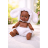 Ensemble lapin en fausse fourrure pour poupée 32 à 36 cm