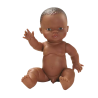 Moussa, le petit Gordi mulato – poupée Paola Reina 34 cm