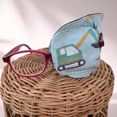 Patch oculaire enfant en tissu – cache-œil pour lunettes amblyopie