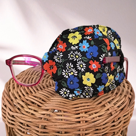 Patch oculaire - fleurs
