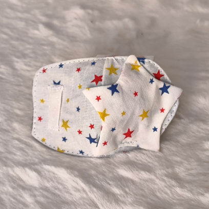 Patch oculaire - étoiles multicolores
