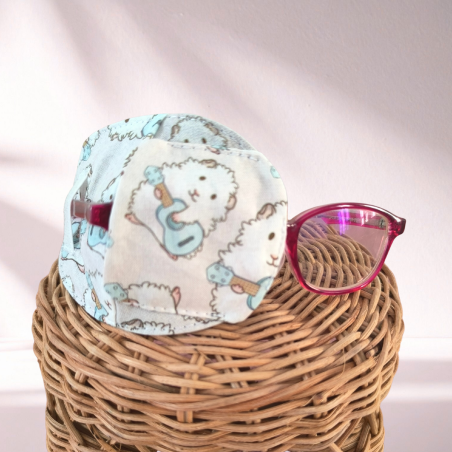 Patch oculaire enfant en tissu – cache-œil pour lunettes amblyopie
