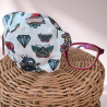 Patch oculaire OD - papillons coeur diamant